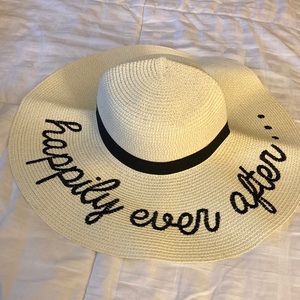 NWOT Straw Hat “Happily Ever After”
